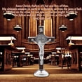 thumbnail image 4 of Cross Crucifix Metal JESUS Catholic Statue Figurine Religious Home, 4 of 6
