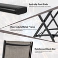 thumbnail image 4 of Gymax Folding Bar Stools - Set of 2, Coffee, 4 of 7