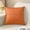Orange, variant on Tech Fabric Decorative Pillow Cover 45x45cm - Ergonomic Lumbar Support, Modern Stripe Design, Sofa Cushion, Bedroom Decor, Easy to Clean, Zipper Closure