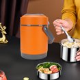 thumbnail image 4 of Thermal Cooker, 2L 20W Stainless Steel Constant Temperature Heat Preservation Lifting Pot with Carrying Handle, Mini Portable Thermal Cooking Pot for Off Ice Camping Travel, 4 of 7