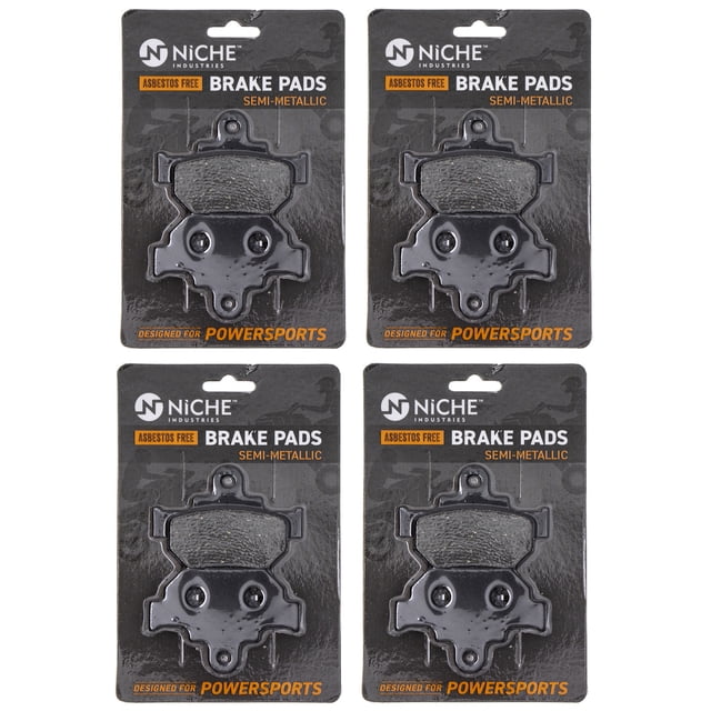 Niche Front Brake Pad for Suzuki Boulevard Semi-Metallic Motorcycle 4 Pack 519-KPA2390D