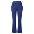 thumbnail image 4 of Pantalon de Yoga pour Femmes, Pantalon Habillé Extensible pour le Travail, Tenue de Bureau Décontractée, Jambe Droite/bottillon, Pantalon à Enfiler avec Poches, 4 of 6