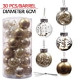 thumbnail image 4 of CEHVOM 30PCS Christmas Xmas Tree Ball Bauble Hanging Home Party Ornament Decor 6CM Clearance, 4 of 7