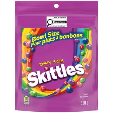 SKITTLES, Berry Chewy Candy, Bowl Size Bag, 320 g