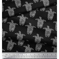 thumbnail image 3 of Soimoi Silk Fabric Turtle Block Print Fabric by Yard 42 Inch Wide, 3 of 3