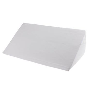 Wedge Pillow for Acid Reflux Relief 4.72" Bed Wedge Pillow for Headboard Triangle Pillow Wedge for Sleeping Post Surgery Legs Back Pain Gerd Snoring,Soft Memory Foam Top & Washable Cover - White