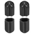 thumbnail image 1 of Unique Bargains 0.59'(15mm) Chair Feet Replacement Plastic Non-Slip Camping Chair Leg Tips Cap 4 Pack, 1 of 6
