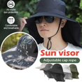 thumbnail image 2 of Chapeau de Randonnée pour Hommes - Grand Bord avec Rabat pour Pêche et Camping, 2 of 8