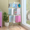 thumbnail image 4 of Rongfmy 3 Tiers Collapsible Clothes Drying Rack, Portable Garment Racks Indoor, Foldable, 4 of 9