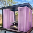 thumbnail image 4 of Rideau Transparent d'Extérieur Imperméable Rideaux Transparents Écran pour Gazebo Terrasse Véranda avant Pergola Déco 52 x 84 Pouces, 4 of 6
