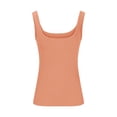 thumbnail image 4 of Yuyuzo Plus Size Tank Tops for Women Sleeveless Shirts Square Neck Going out Tops Ribbed Knit Casual Slim Basic Tees, 4 of 6