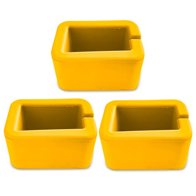 Buckle Booster™ Seat Belt Receptacle Raiser, Yellow, Wrap-Around, 3-Pack