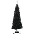 thumbnail image 1 of HOMCOM Pencil Christmas Tree, Slim Xmas Tree with Realistic Branches, 1 of 10
