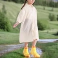 thumbnail image 4 of Cowsor Ponchos de Pluie Imperméables pour Garçons Filles Poncho de Pluie Réutilisable avec Capuchon et Manches Manteaux de Pluie Imperméables d'Extérieur Veste, 4 of 7