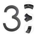 thumbnail image 2 of Large 5.6\" Modern Floating House/Door Numbers 12mm Brushed Stainless Steel, 2 of 10