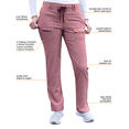thumbnail image 4 of Adar Pro Heather Breakthrough Plus Ensemble de Sarrau pour Femmes - Haut à Col en V Amélioré et Pantalon à Multiples Poches, 4 of 7