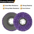 thumbnail image 3 of Unique Bargains 5pcs Strip Discs Stripping Wheels 4-1/2'x7/8' Rust Remover Abrasive Discs for Remove Paint Coating Rust, Purple, 3 of 6