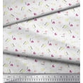 thumbnail image 3 of Soimoi White Rayon Fabric Text & Wine Glass Bar Print Fabric by Yard 42 Inch Wide, 3 of 5