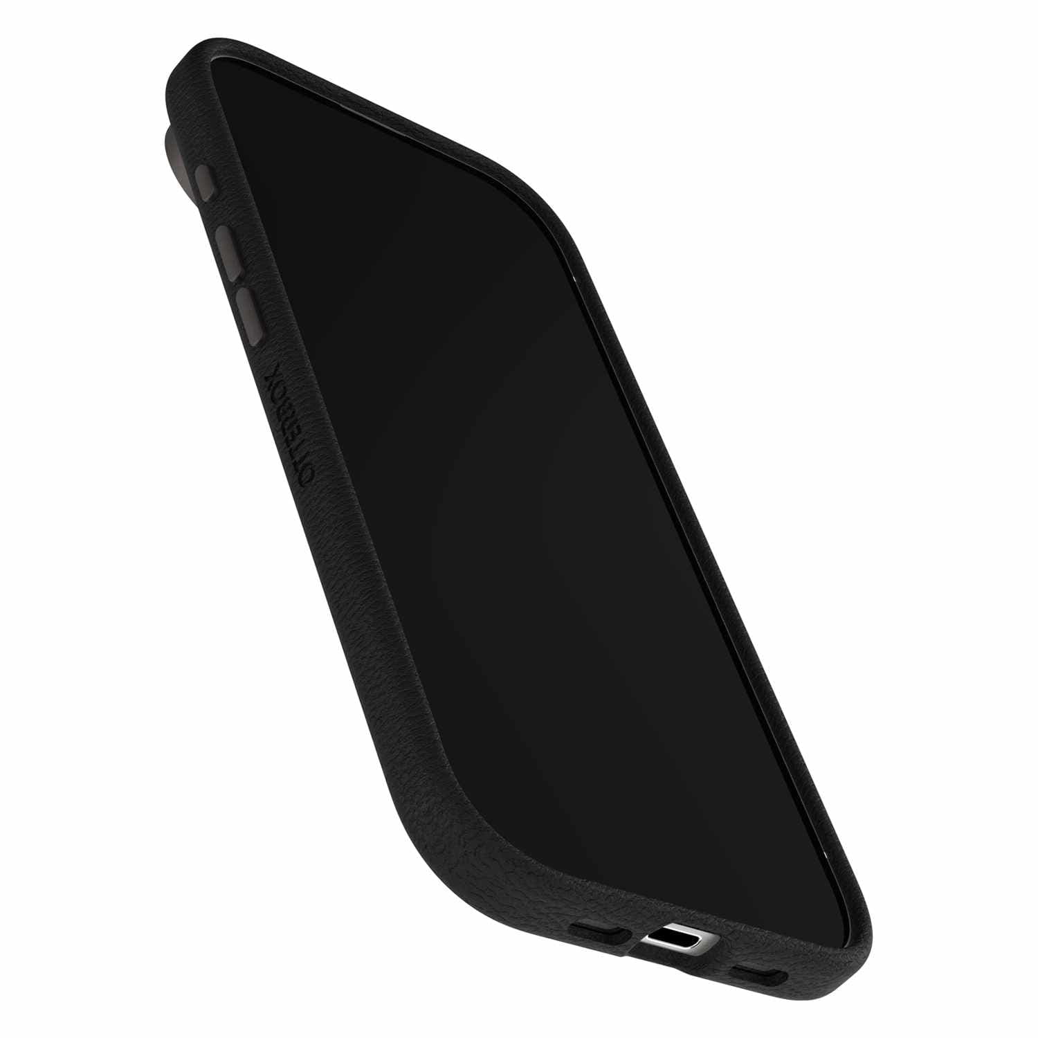 OtterBox Symmetry Cactus Leather MagSafe Case w/Camera Control Noir Ash (Black) for iPhone 17 Pro