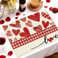 thumbnail image 1 of Wooowa Valentine's Day Printed Placemat 11.8x17.7 Inches - Heat-Resistant Table Decor for Kitchen, Home & Holiday Parties, 1 of 6