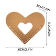 thumbnail image 3 of XZNGL Leather Heart Bookmark Corner Leather Bookmark Personalized Hand Reading Bookmark with Velvet Bag Bookworm Booklover Gift,Heart Gift Bag, 3 of 5