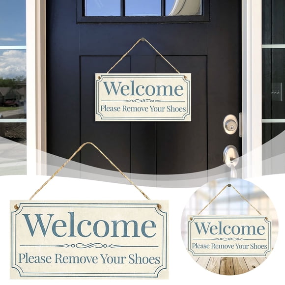 Christmas Decorations Outdoor Door Hanging Decoration Wooden Hanging Welcome Sign Welcome Rectangular Farmhouse Outdoor/Indoor Décor Rustic Welcome Sign For Porch Or Front Door Natural Wood Grain
