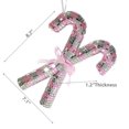 thumbnail image 3 of Sparkly Glass Double Candy Cane Ornament, 3 of 3