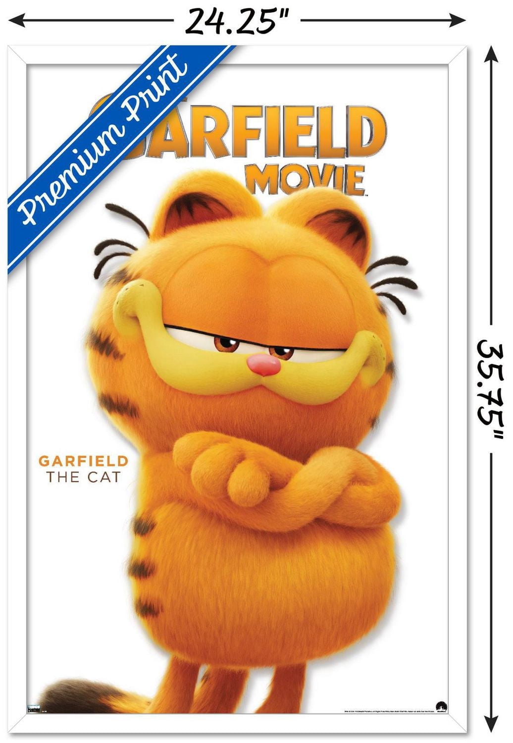 The Garfield Movie - Garfield Feature Series 24 Wall Poster with Magnetic Frame