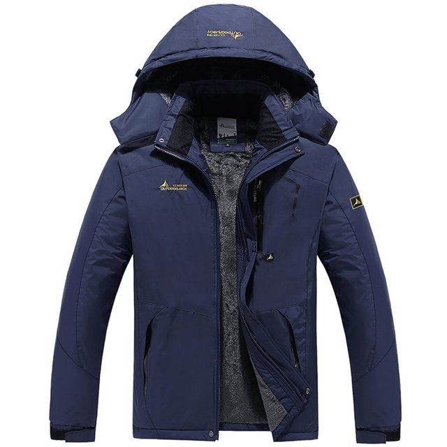 Manteaux pour Hommes Manteau Coupe-Vent Imperméable Chaud à Capuche Imperméable Manteaux de Planche à Neige