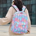 thumbnail image 3 of MesaSe Large Capacity Fashionalbe Commuter HStudent Backpack Korean BackPack(red), 3 of 9