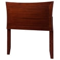 thumbnail image 1 of Leo & Lacey Modern Solid Hardwood Twin Panel Headboard in Walnut, 1 of 3