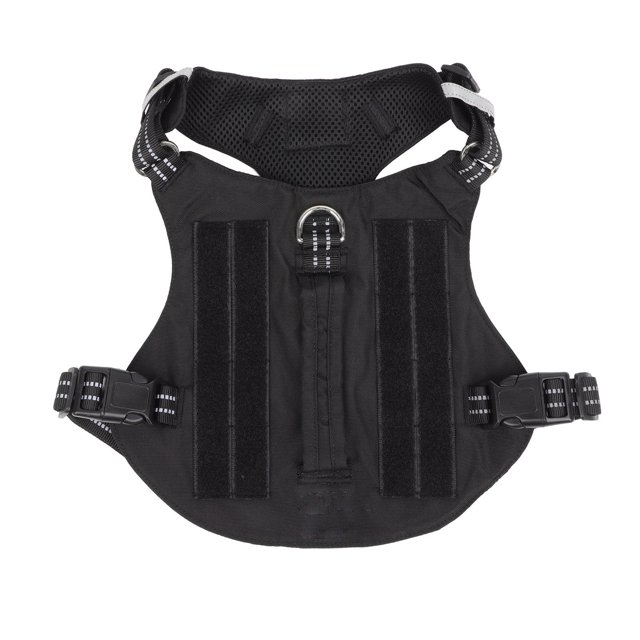 Vest Training Dog Harness Comfortable And Breathable Reflective Pet Chest Harness For Medium And Large DogsBlack No Accessories M