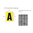 thumbnail image 5 of Vinyl Lettering, Self Adhesive Lettering - 1/2 Inch, Waterproof Individual Stickers for Signs, Boats (White on Black), 5 of 5