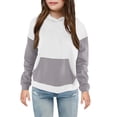 thumbnail image 2 of Chandails à Capuchon pour Bébé en Liquidation Chemise pour Enfants T-Shirt à Manches Longues à Motif T-Shirt Imprimé Col Rond Hauts Courts Convenant aux Garçons et aux Filles Âgés Chandail à Capuchon Hauts pour Tout-Petits Fille Gris 11T, 2 of 3
