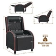 thumbnail image 3 of Giantex Massage Gaming Recliner Chair, PU Ergonomic Single Sofa w/Headrest, Lumbar Support, Racing Style, Reclining Home Theater Seating, Red, 3 of 8