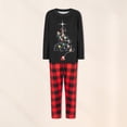 thumbnail image 3 of 2 Piece Matching Set Tree Printed Casual  Homewear Suit (Black 3M Baby), 3 of 8