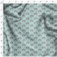 thumbnail image 4 of Soimoi Green Rayon Fabric Feather & Elk Mount Face Print Fabric by Yard 42 Inch Wide, 4 of 5