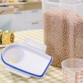 thumbnail image 3 of Amdohai 2L Rice Storage Container with Measuring Cup Transparent Food Storage Containers for Grain Cereal Soybean Snack Pet Food in Kitchen Pantry Fridge, 3 of 7