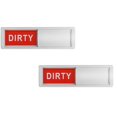 thumbnail image 1 of Oleegame 2PC Ten Dollar Items Dirty All Clean Dishwasher Suit Indicator Dishwashers Sign Design Magnet Slider Kitchen，Dining & Bar Silver, 1 of 9