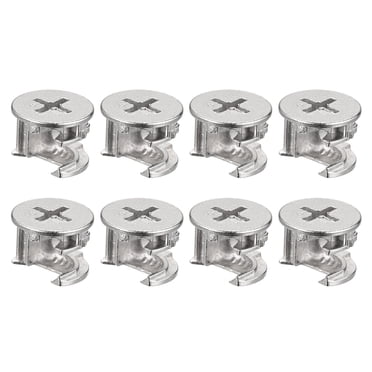 Unique Bargains Écrous de Verrouillage de Came pour Meubles, Lot de 24 Écrous de Verrouillage d'Articulation 14,6x11,5 mm