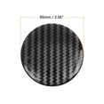 thumbnail image 4 of Unique Bargains Carbon Fiber Style Car Emblem Wheel Rim Center Hub Cap Sticker Clear Resin 4pcs, 4 of 4