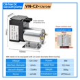 thumbnail image 2 of 12V/24V DC Diaphragm Vacuum Pump, Electric Negative Pressure Suction Vacuum Pump ,Not Damage Pump, 2 of 7