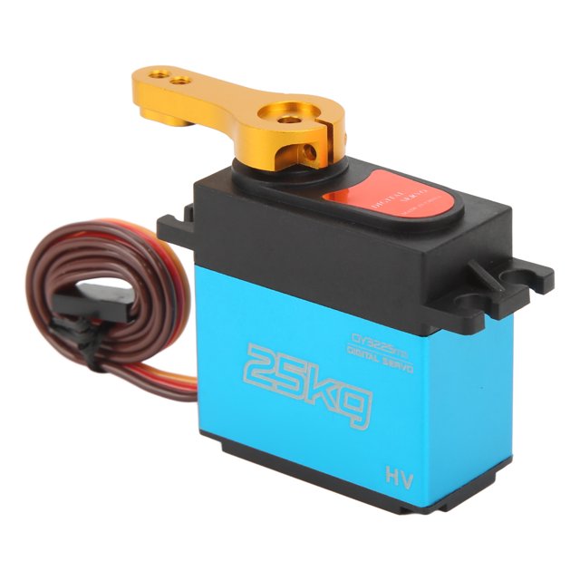 Moteur Servo, Grande Torsion 25 kg Application Grand Moteur Servo pour Robot Rouge, Bleu