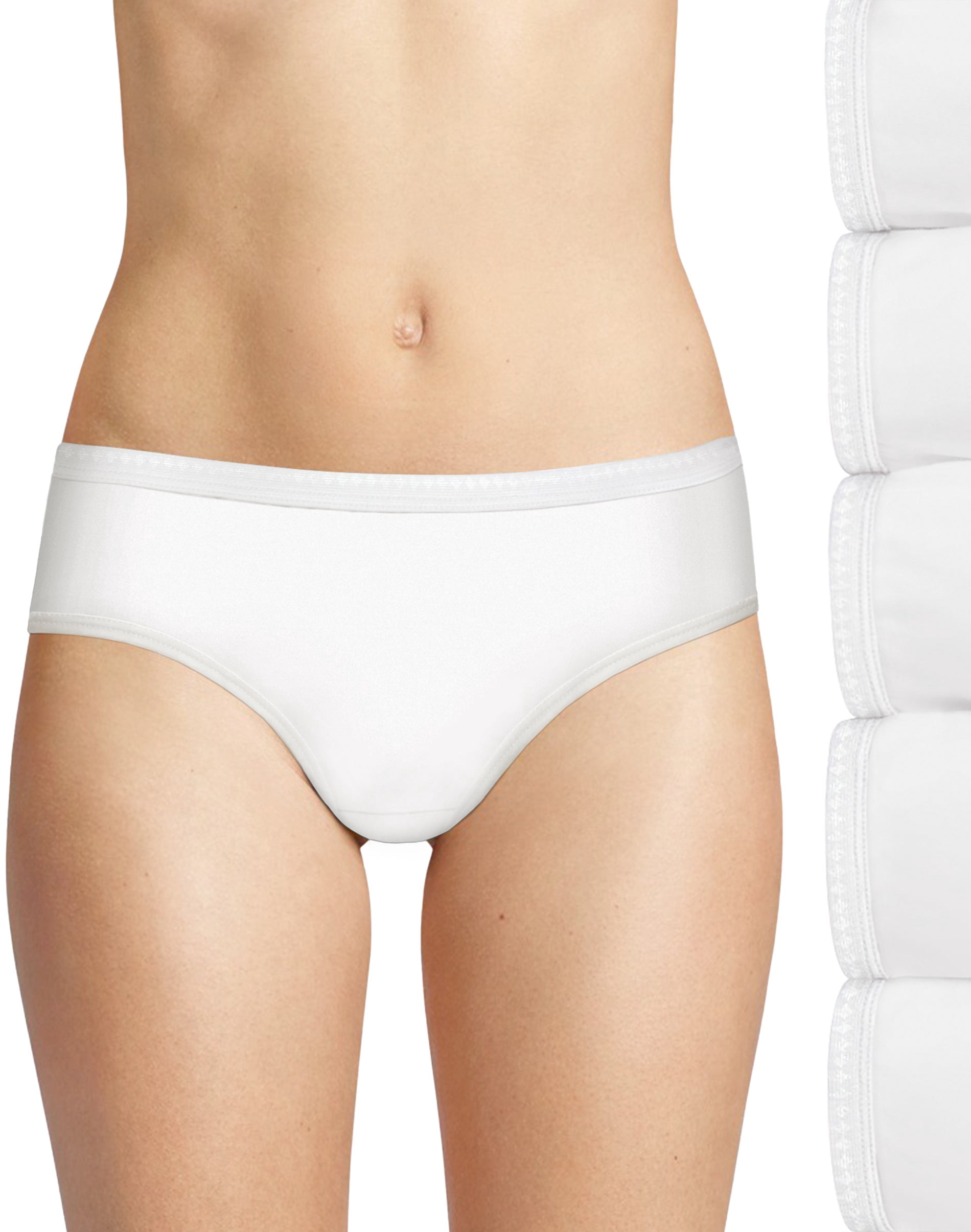 Hanes Womens Ultimate Breathable Cotton Hipster 6-Pack, 10