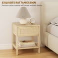 thumbnail image 4 of HOMCOM Nightstand Set of 2, Bedside Table with Drawer and Storage Shelf, 4 of 10