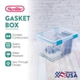 thumbnail image 4 of Sterilite 54-Qt Clear Plastic Stackable Storage Bin w/ Gasket Latch Lid, 16 Pack, 4 of 11