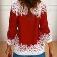 thumbnail image 4 of QualitChoice Chandail Confortable pour Femmes Tissu Doux et Confortable T-Shirt de Noël Per. D 2TG, 4 of 6