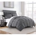 thumbnail image 1 of Chezmoi Collection 3-Piece Down Alternative Comforter Set (King, Gray), 1 of 10
