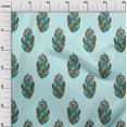 thumbnail image 2 of oneOone Cotton Poplin Fabric Leaves & Floral Block Printed Craft Fabric BTY 42 Inch Wide, 2 of 5