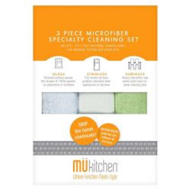 MUkitchen 213569 14 in. Micro Specialty Cleaning Set - 3 Piece